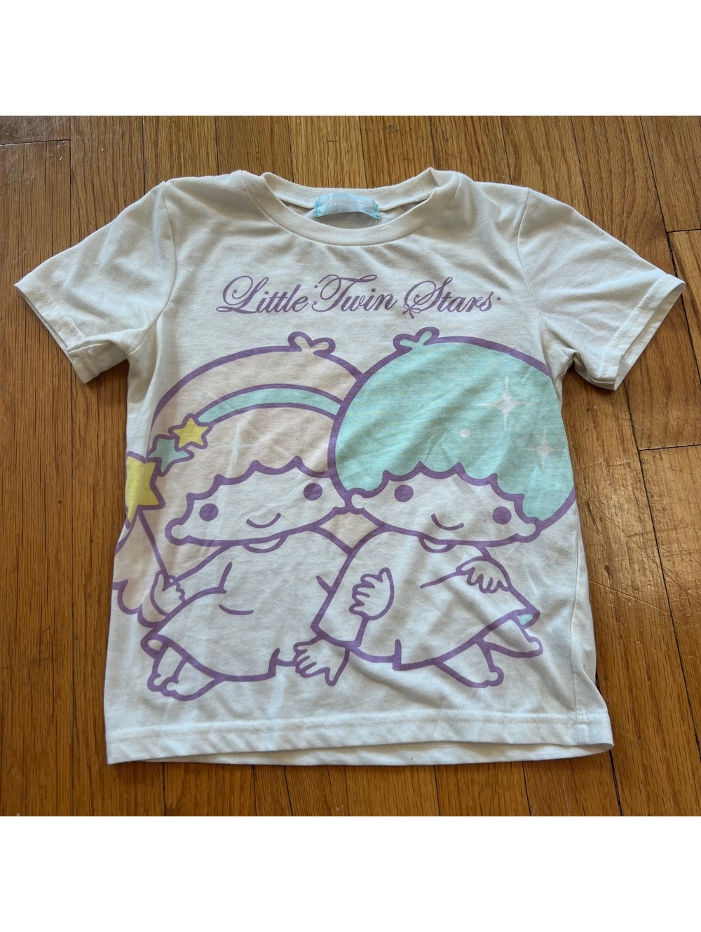 Y2K little twin stars pastel Sanrio baby tee